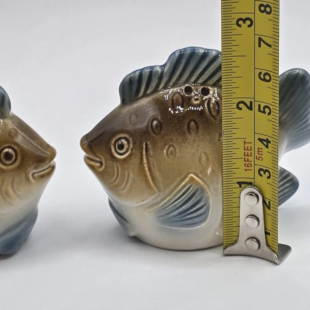 VTG Anthropomorphic Angel Fish Salt & Pepper Shakers Set